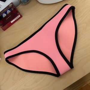 Triangl pink and black OG nylon bikini bottoms